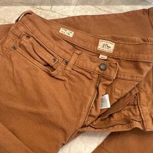 Jcrew five pocket pant garment dyed Bronze Clay color